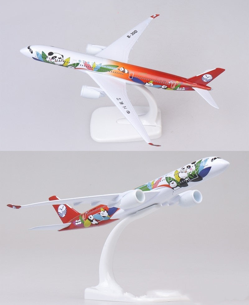 Sichuan Airlines Airbus Panda Model Decoration Gift