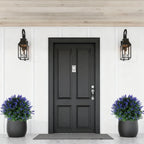 2 Packs Artificial Lavender Topiary Ball Trees UV Resistant Artificial Shrubs Fake Plants Evergreen Artificial Bush With Ground Spike For Indoor Outdoor Front Porch Garden - The Premium