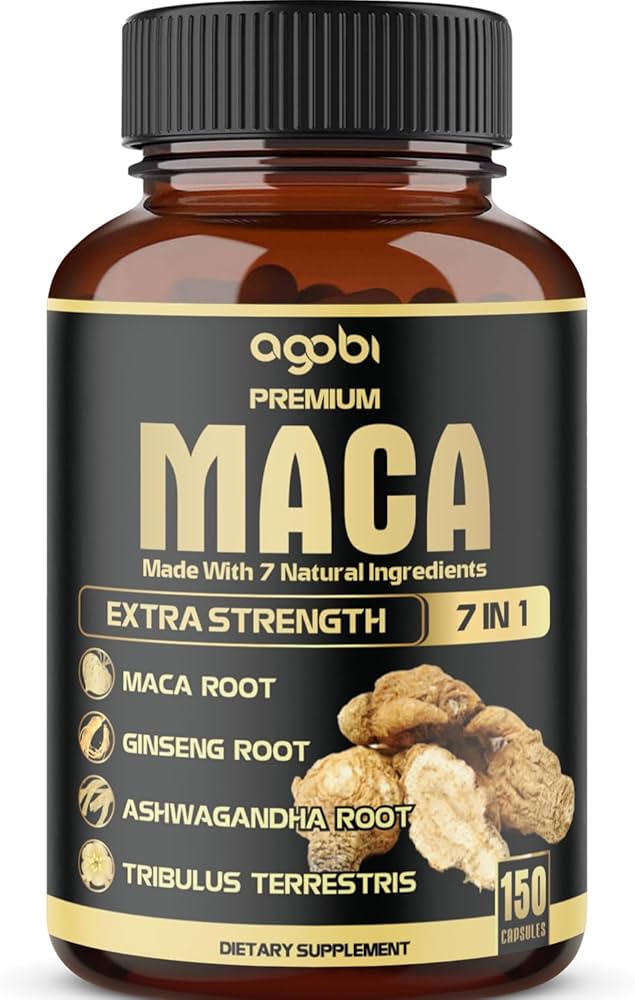 Maca Root Capsules – Natural Energy, Muscle Strength & Athletic Performance AJ PRIME