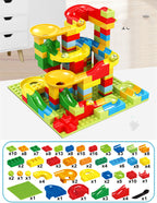 Race Run DIY Small Block Compatible City Building Blocks Funnel Slide