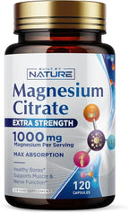 Magnesium Citrate 1000mg – Supports Muscle, Nerve, Bone & Heart Health AJ PRIME
