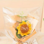 Sunflowers Crochet Flowers Bouquet, Knitted Bouquet, Crochet Artificial Flowers For Home Wedding Decor Birthday Gift - The Premium