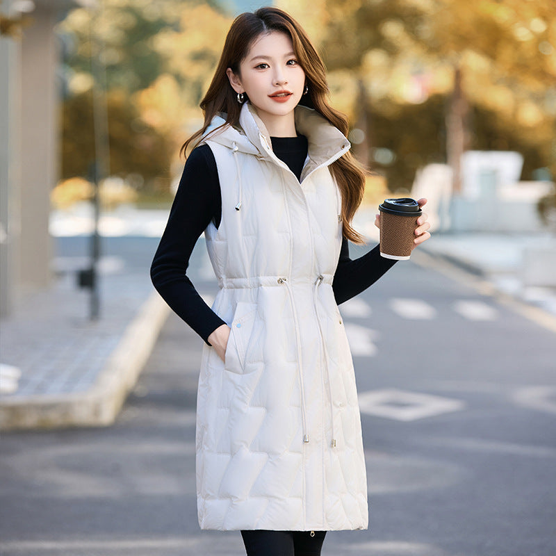Loose Hat Warm Down Cotton Vest Women