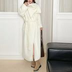 Korean Style Idle Style Lapel Sweater Coat For Women
