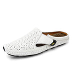 Muller Shoes Hole Low-top Cowhide Surface Slip-on