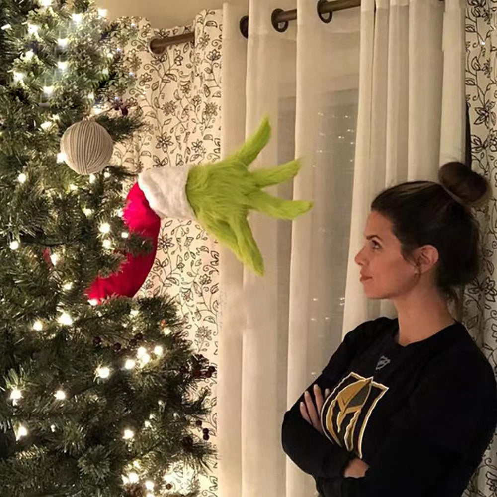 Christmas Elf Arm Plush Hanging Ornament Red Green Dual Color, Home Decor Christmas Tree Accessories For Family Party Scenes - The Premium