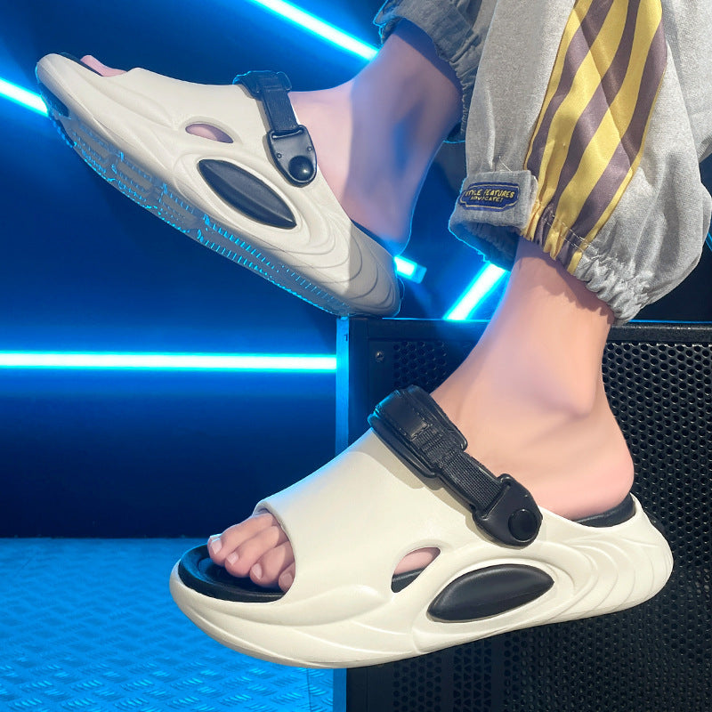 New Summer Men's Sandals Non-slip Deodorant Platform