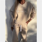 Ladies' Comfortable Hoodie And Jogger Pants Set