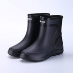 Cotton-padded Warm-keeping Fixed Velvet Rain Boots For Men And Women