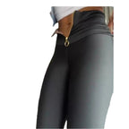 Women's Hip-lift Waist Belly-pull Zipper Door Tight Pants