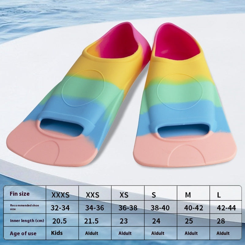 Swimming Flippers Freestyle Silicone Short Flippers