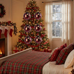 4PCS Set Christmas Glass Ball Ornaments Hanging Tree Decorations Shiny Holiday Party Decor Xmas Tree Decorations FBA Shipment - The Premium