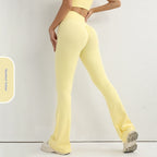 European And American High-waisted Peach Butt-lifting Quick-dry Flare Yoga Pants For Women