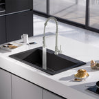 Single-Handle Pull-Down Sprayer Kitchen Faucet In Chrome,Non-EBAY Certified Warehouse,Non-EBAY Certified Warehouse