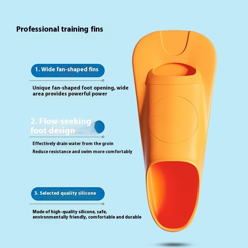 Swimming Flippers Freestyle Silicone Short Flippers