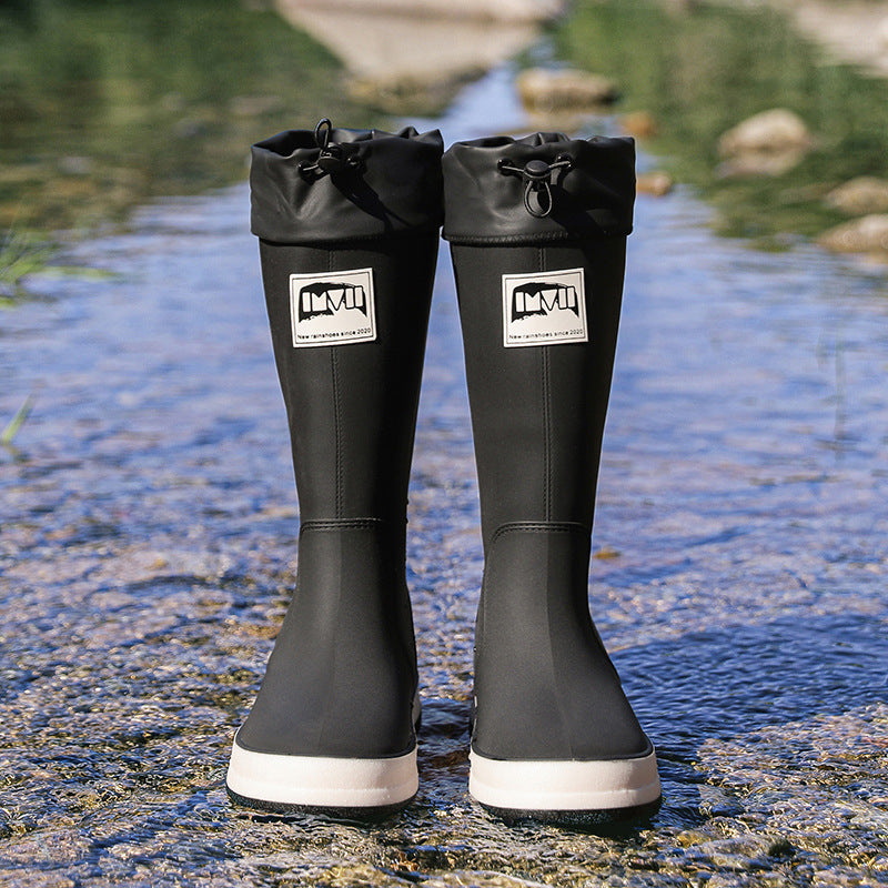 Couple Platform High Tube Outdoor Camping Rain Boots Waterproof Non-slip Rain Boots