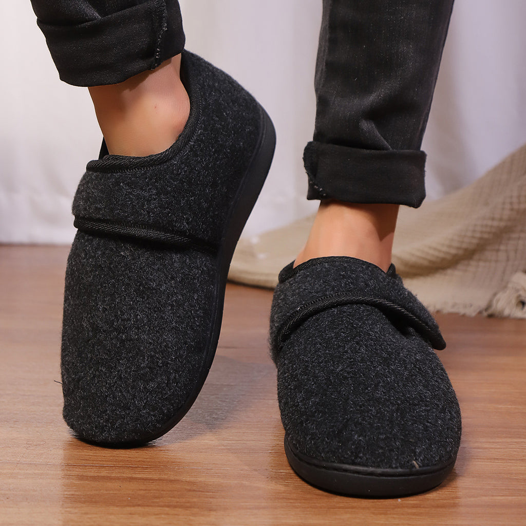 New Cotton Slippers Bag Heel Men's Winter Home Indoor Platform Warm