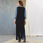 Slim-fit Sleeveless Vest Shawl Jacket
