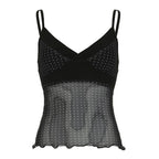 New Dot Sexy Backless Gauzy Strap Hot Girl See-through Women