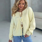 Loose Round-neck Long-sleeved Women's Sweater