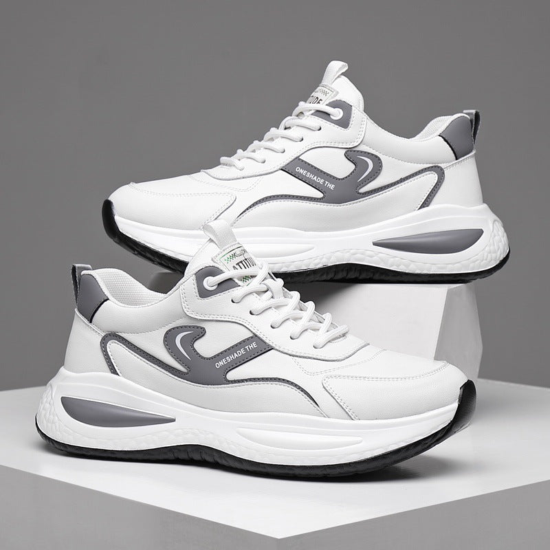 Leather Casual White Shoes Men's Outdoor Mountaineering