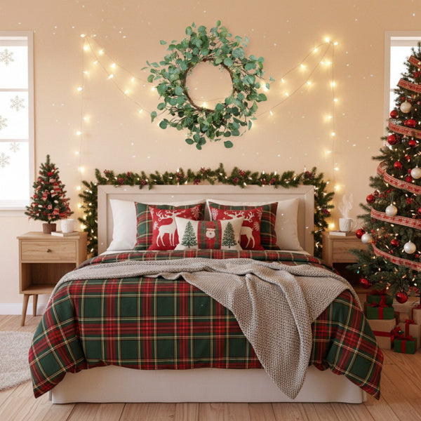 Christmas Eucalyptus Wreath Green Door Wreath Fake Leaf Garland Wedding Home Frontdoor Decor FBA Shipment - The Premium