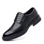 Hollow Leather Shoes Men's Business Formal Wear Casual