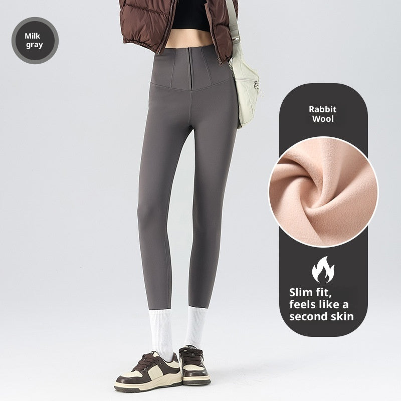 Women's Shark Pants For Autumn And Winter, Fleece-lined And Thickened