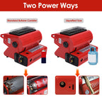 1Pc 2 In 1 Portable Butane Burner Heater Outdoor Butane Gas Heater Warmer Heating Cooking Stove Cooker For Camping Fishing RV Travel Fedex Shipping