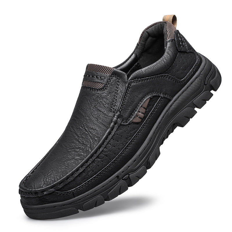 Casual Leather Shoes Comfortable Breathable Daily Casual Shoes