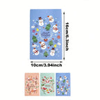 48-piece Christmas Advent Calendar Gift Bag Set, Envelope-style Gift Bags With Countdown Number Stickers From 1 To 24, Featuring Santa Claus And Snowman Patterns, Comes With Clips And Strings, Suitabl - The Premium