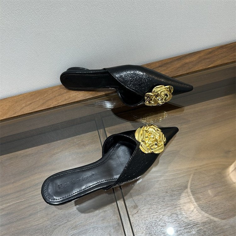 2025women's New Shoes For Spring Fashion Style Metal