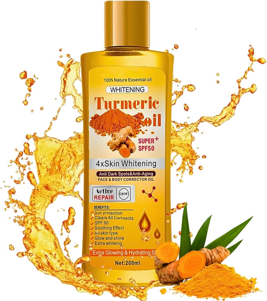 Turmeric Essential Oil 200ml – Brightening & Moisturizing Facial & Body Massage Oil | Aromatherapy, Diffuser & Skin Smoothing Care – ajprime.shop The Premium