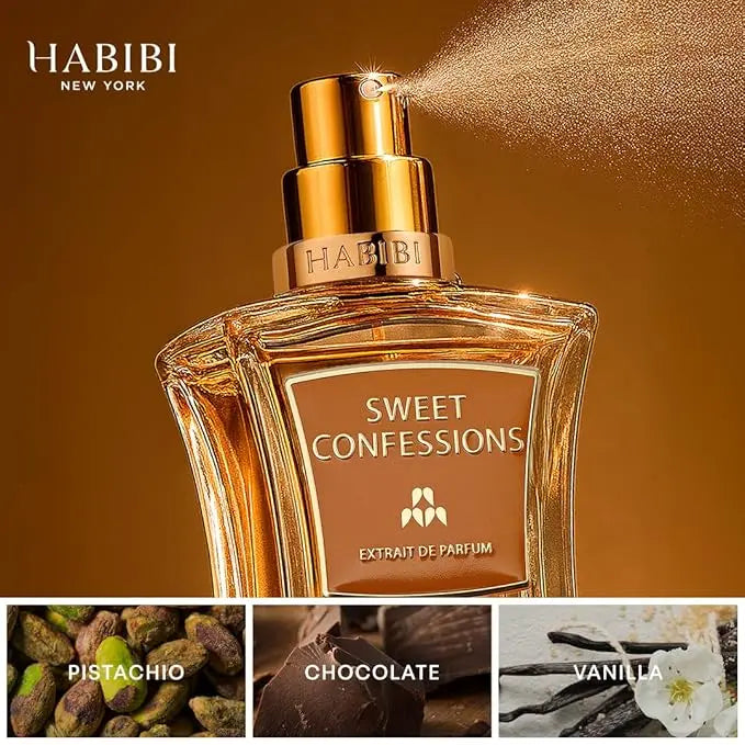 H HABIBI Sweet Confessions Extrait De Parfum 2.5oz – Unisex Arabian Perfume for Men & Women The Premium