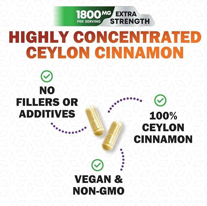 Berberine HCl Supplement with Ceylon Cinnamon & Citrus Bergamot – Metabolic & Digestive Health, 120 Vegan Capsules AJ PRIME