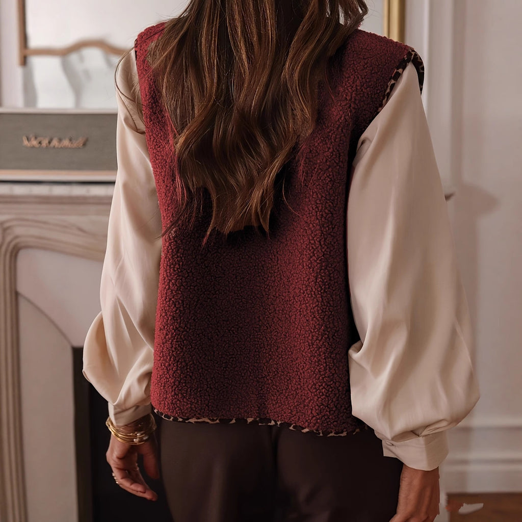 Ladies' Women's Lamb Wool Vest Fur Vest
