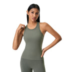 Spring And Summer New H-shaped Beauty Back Sports Vest Women's Slim Fit With Chest Pad
