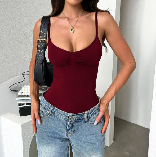 Sexy Camisole Vest Jumpsuit Women's Clothing
