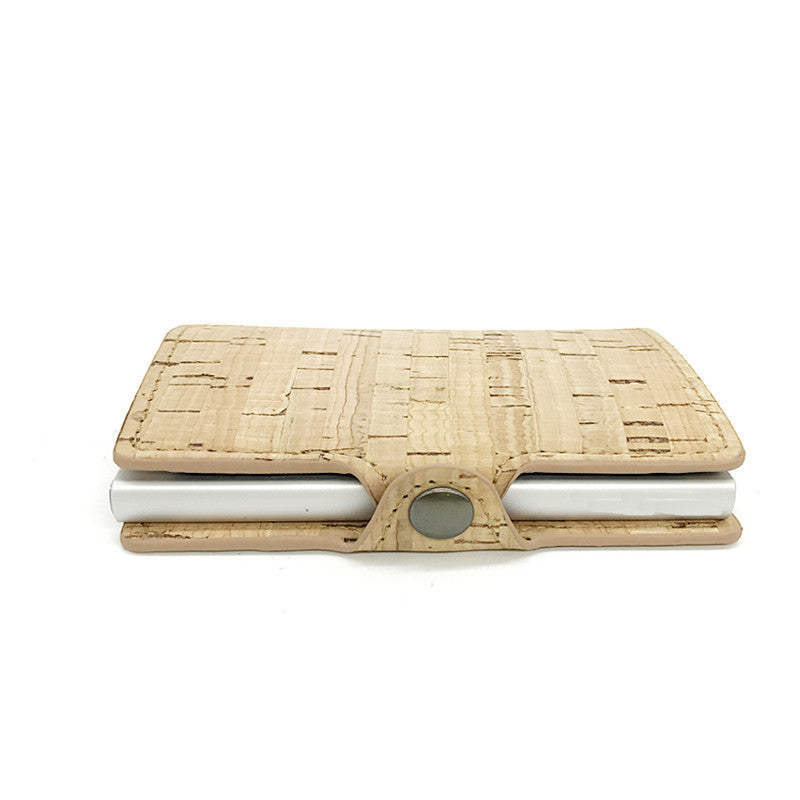 Holder Retro Anti-theft Brush Wallet Metal Card Box Buckle Wallet