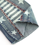 Women High Waisted Star Patchwork Flare 4th Of July Outfits For Women Bell Bottom Denim Pants For Curvy Girls Slim Fit Curve Enhancing Soft Stretch Fabric