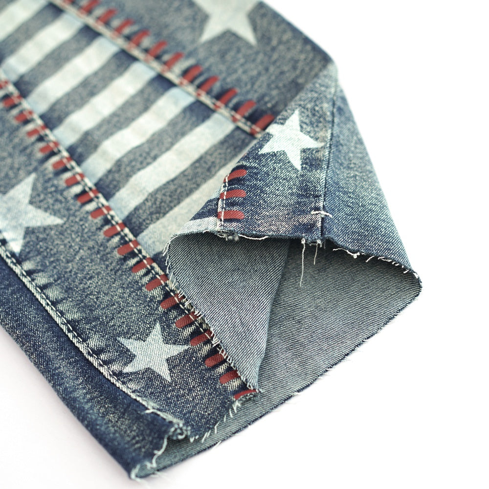 Women High Waisted Star Patchwork Flare 4th Of July Outfits For Women Bell Bottom Denim Pants For Curvy Girls Slim Fit Curve Enhancing Soft Stretch Fabric