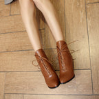 Women's Fashion Lace-up Martin Boots Stiletto Heel