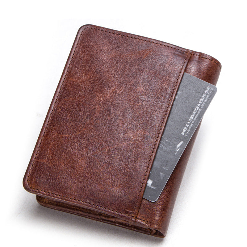 RFID cowhide multifunctional men's wallet