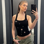 Personality Slim Fit All-match Solid Color Vest