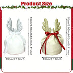 5 Pcs Christmas Gift Pouch Christmas Velvet Drawstring Bag Christmas Treat Bags With Drawstring Christmas Drawstring Wrapping Bags For Jewelry Xmas Party Supplies - The Premium
