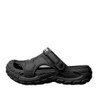 Men's Outdoor Two-way Hole Shoes New Feeling Of Shit Breathable Non-slip Leisure Pump Beach Slippers