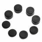 8Pcs Black Silicone Thumb Stick Grip Cover Caps For PS4 One Controller US