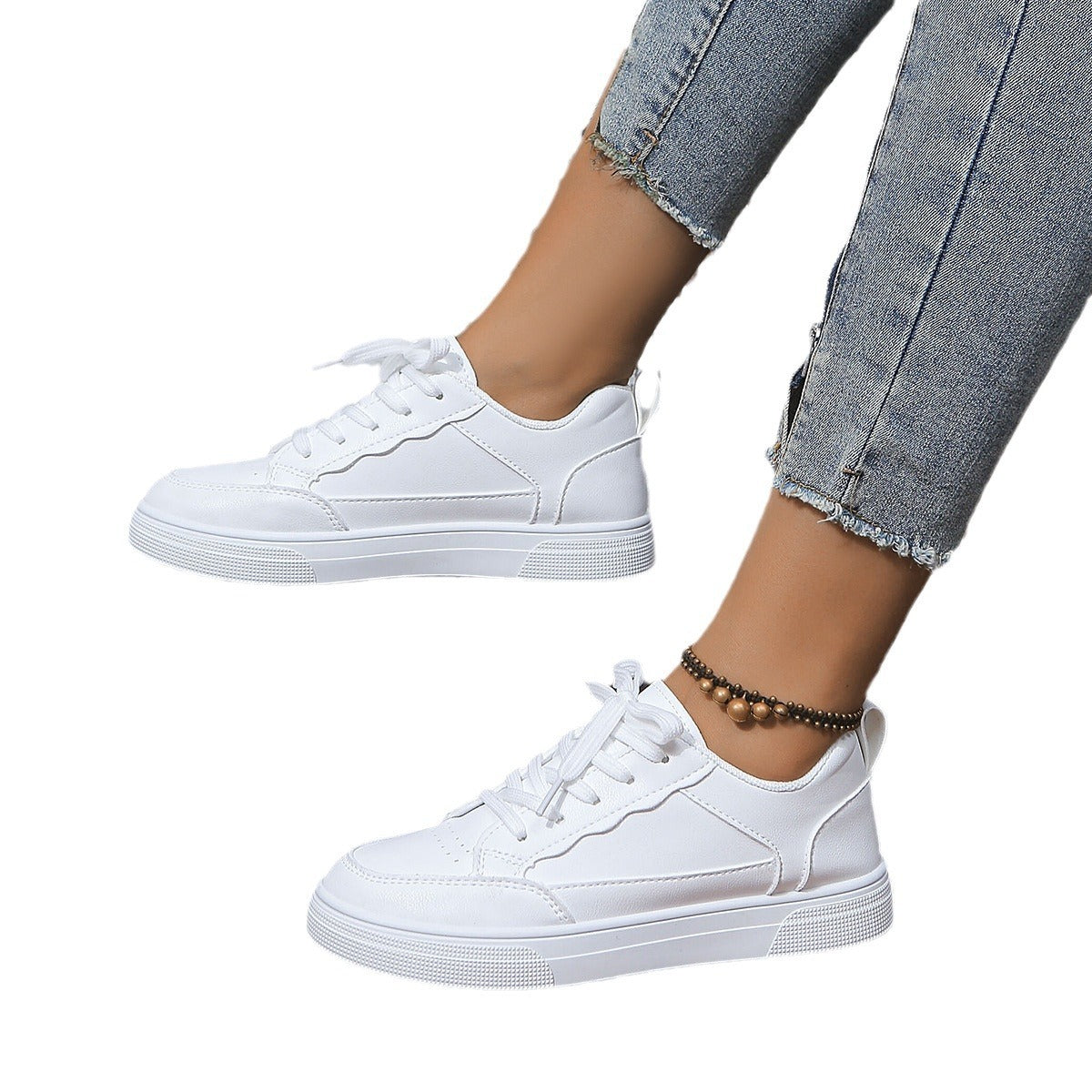 Spring New Ins Trendy Students Versatile Casual Sports White Shoes
