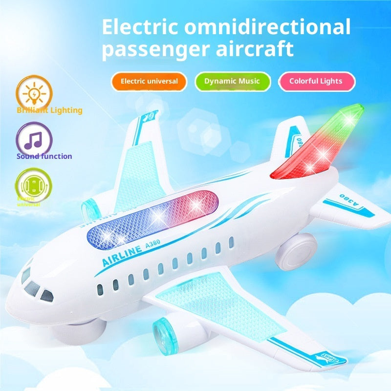 Children's Model Toy Luminous Electric Universal Music Air Plane