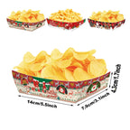 36 Christmas Paper Food Trays - The Premium